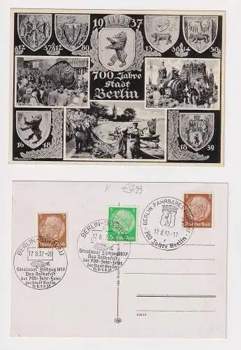 84267 Ak 700 Jahre Stadt Berlin 1937 Werbung Stralauer Fischzug