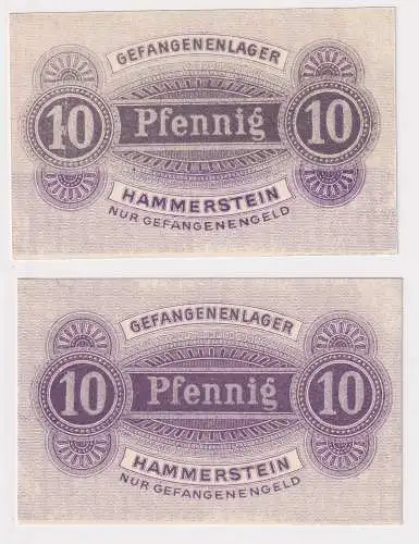 10 Pfennig Banknote Gefangenenlager Hammerstein 1.Weltkrieg (151930)