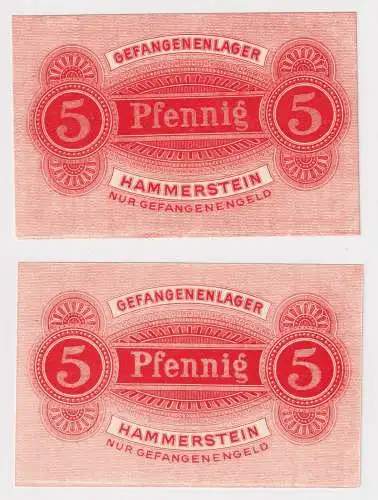 5 Pfennig Banknote Gefangenenlager Hammerstein 1.Weltkrieg (159247)