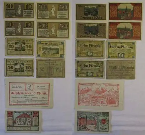 10 Banknoten Notgeld Stadt Camburg um 1921 (169073)