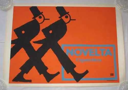 rares Reklame Plakat Novelta Cigaretten Hollerbaum & Schmidt Berlin (104628)