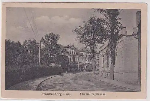 67174 Ak Frankenberg in Sachsen Chemnitzerstrasse um 1920