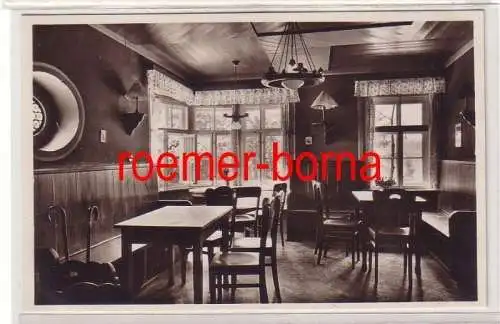 75269 Ak Jugendherberge u. Schullandheim Affalter b. Lößnitz Tagesraum um 1930