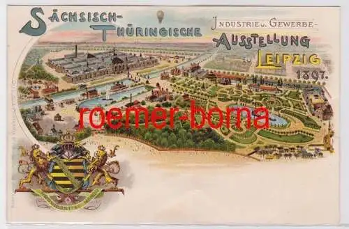 81879 Ak Leipzig Sächsisch Thüringische Industrie- & Gewerbeausstellung 1897
