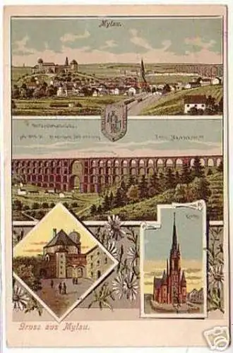 15973 Mehrbild Ak Gruß aus Mylau im Vogtland 1906
