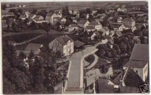 13166 Ak Gruss aus Großpostwitz Totalansicht 1918