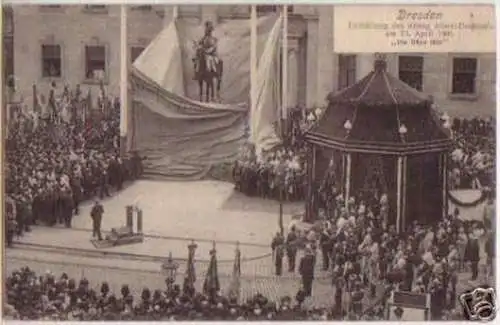 03372 Ak Dresden Denkmalsenthüllung 1906
