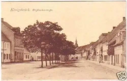 29648 Ak Königsbrück Weißbacherstrasse um 1920