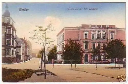 07905 Ak Werdau Partie an der Körnerstrasse 1913