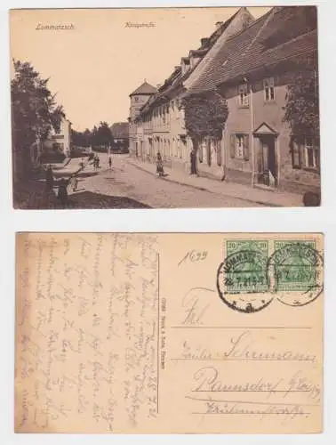 61273 Ak Lommatzsch Königstrasse 1921