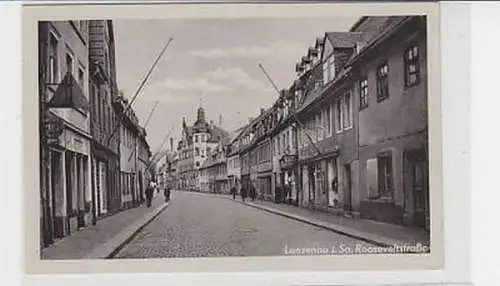 36947 Ak Lunzenau in Sachsen Rooseveltstraße um 1950