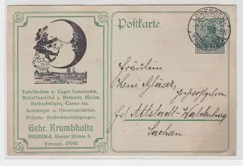 67892 Postkarte Gebr. Krumbholtz Dresden Künstlerbedarf 1916