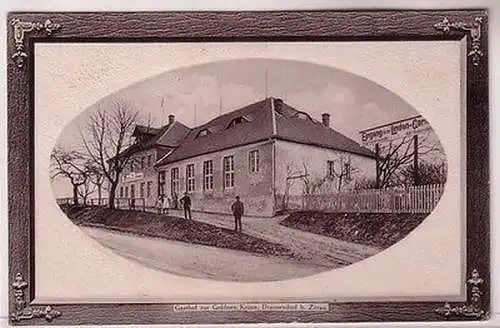 67470 geprägte Ak Gasthof zur Goldnen Krone Drausendorf b. Zittau 1912