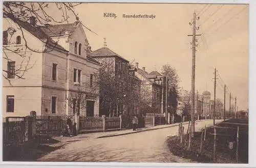 91840 Ak Kötitz Naundorferstrasse um 1920