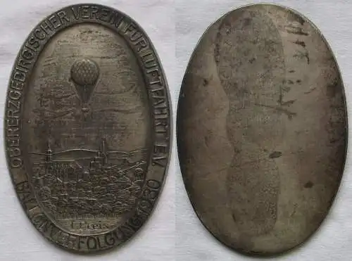 Plakette Obererzgebirgischer Verein für Luftfahrt Ballonverfolgung 1930(145889)