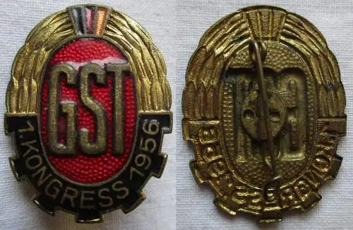 DDR Abzeichen I. Kongress GST Karl-Marx-Stadt 1956 Sport & Technik (161072)