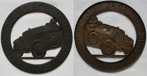 Plakette Studien-Bewerb ADAC Cau XI.Bezirk Dresden 30.August 1925 (147154)