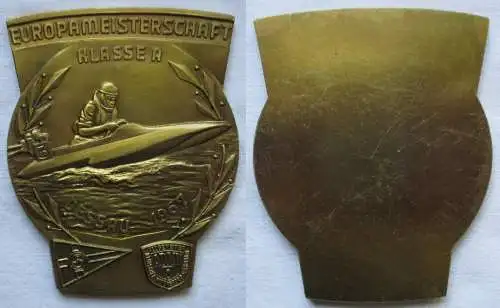 DDR Plakette Europameisterschaft Motorbootrennen Dessau 1967 ADMV (160858)
