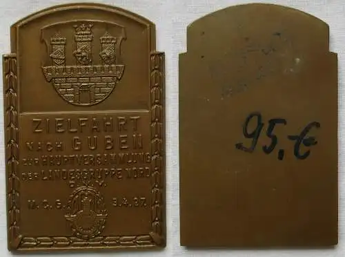 DMV Bronze Plakette Zielfahrt nach Guben zur Hauptversammlung 3.4.1927 (143656)
