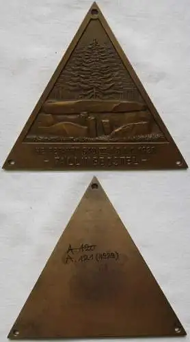seltene ADAC Bronze Plakette Heidefahrt Gau VI Fallingbostel 1929  (144756)