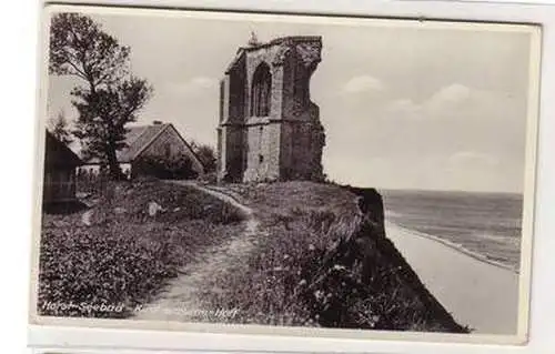 52264 Ak Ostseebad Horst Kirchenruine Hoff um 1930