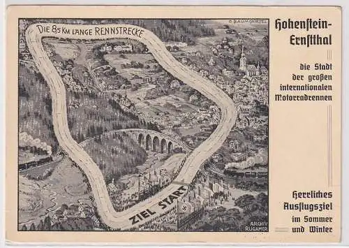 67324 Ak Hohenstein Ernstthal Stadt der großen Internationalen Motorradrennen