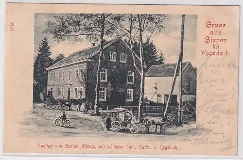 907298 Ak Gruß aus Siepen bei Wipperfürth Gasthof 1900