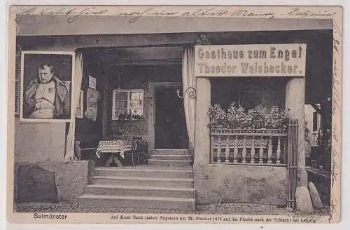 77973 Ak Salmünster Gasthaus zum Engel Theodor Weisbecker 1912