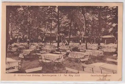 19690 Ak St.Vinzenzhaus Breslau Seminargasse 1/3 1925