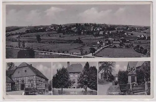 56573 Mehrbild Ak Gruß aus Siddinghausen in Westfalen, Gasthaus usw. um 1940