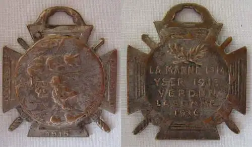Frankreich Orden Medaille Journée du poilu 1.WeltkRIEG 1915 (161336)