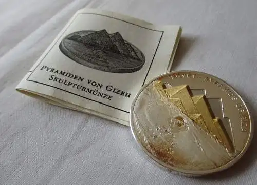 Cook Island 10 Dollar Silber Skulpturmünze "Pyramiden von Gizeh" 2007 (166787)