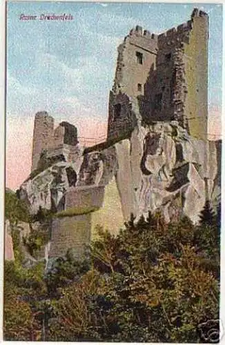 15144 Ak Ruine Drachenfels Siebengebirge um 1920