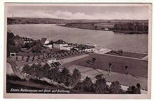 23617 Ak Essen Baldeneysee mit Blick auf Baldeney 1941
