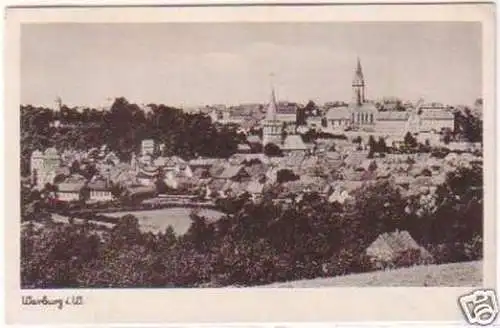 20543 Ak Warburg i.W. Totalansicht 1943