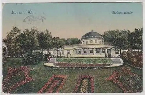 44219 Ak Hagen in Westfalen Stadtgartenhalle 1910