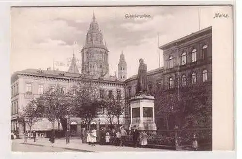 57049 Ak Mainz Gutenbergplatz um 1905