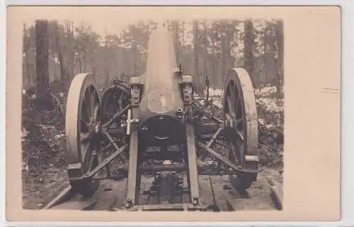 18726 Foto Ak Militär Artillerie Geschütz Kanone um  1915