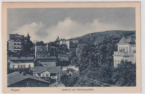 908609 AK Sassnitz mit Fahrnbergshöhe - Insel Rügen