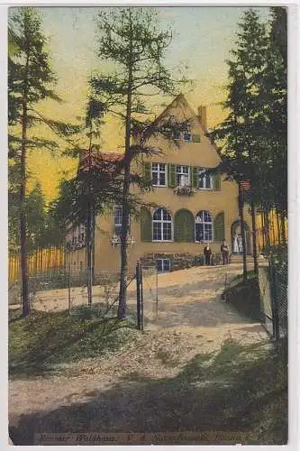 34041 Feldpost Ak Plauen i.V. - Reusaer Waldhaus Verein d. Naturfreunde 1916