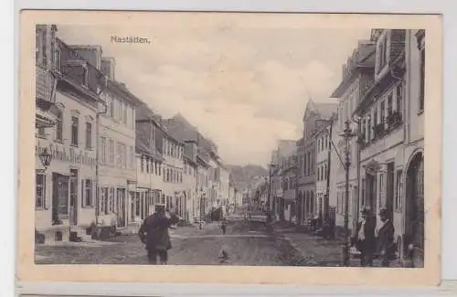 94710 Ak Nastätten Strassenansichten mit Geschäften 1910