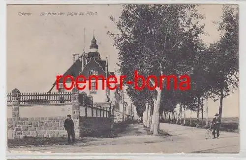 65471 Feldpost Ak Colmar Kaserne der Jäger zu Pferd 1914