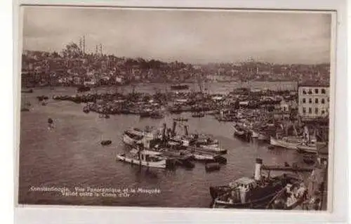 46645 Ak Contantinople Türkei Hafenansicht um 1930