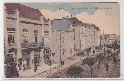 75129 AK Stryj, Dritte Maigasse & Bezirksgericht (Ul. 3-go Maja i Sad powiatowy)