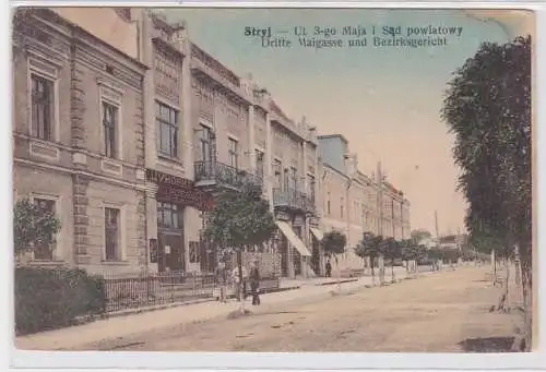 92065 AK Stryj, Dritte Maigasse & Bezirksgericht (Ul. 3-go Maja i Sad powiatowy)