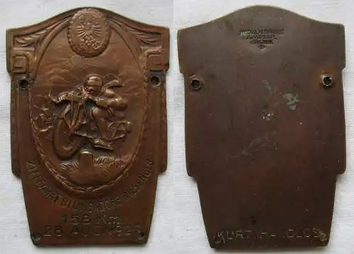 rare ADAC Bronze Plakette Zielfahrt Blumendorf Riesengebirge 1926 (167648)