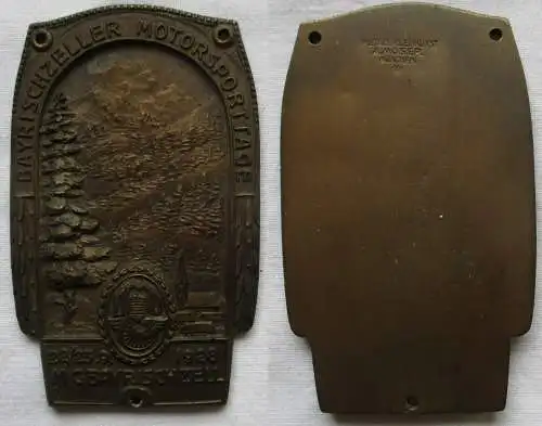 rare DMV Bronze Plakette Bayrischzeller Motorsporttage 22./23.9.1928 (145068)