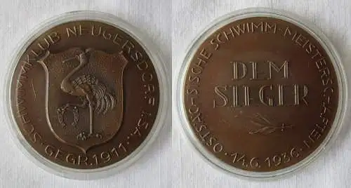 Bronze Medaille Dem Sieger Schwimmklub Neugersdorf in Sa. 14.6.1936 (147848)