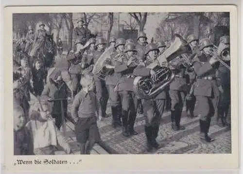 49774 Ak Militär Orchester um 1940