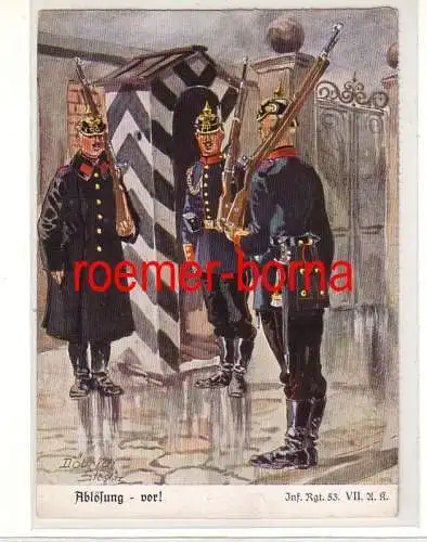 74284 Ak Infanterie Regiment 53 VII.A.K. 'Ablösung - vor!' um 1930
